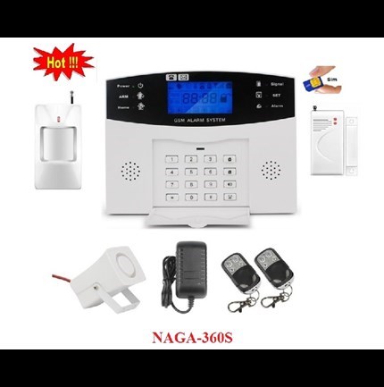 Báo trộm không dây qua SIM và WiFi NAGA-365W