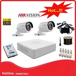 BỘ 2 CAMERA HD 2.0 MP HIKVISION