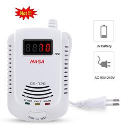 Báo rò rỉ khí gas độc lập màn hình LED NAGA GS-720