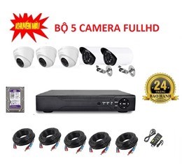 Bộ 5 Camera AHD 2.0 MP