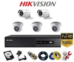 Bộ 5 Camera phân giải 2.0M FullHD HIKVISION