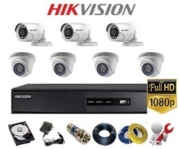 Bộ 7 Camera phân giải 2.0M FullHD HIKVISION