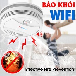 Cảm biến báo nhiệt báo khói WIFI không dây 5A-SM01