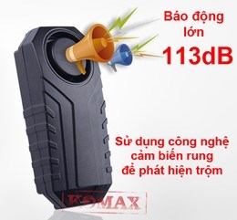 Chống trộm cảm biến rung thế hệ mới KM-R16A